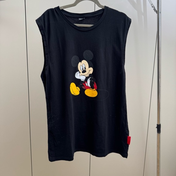Disney Other - Disney Mickey Mouse Black Adult Sleeveless Top